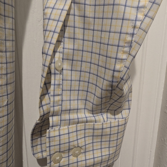 Men's Lauren, Ralph Lauren - Regular Fit Wrinkle Free Stretch Dress Shirt - Picture 11 of 13